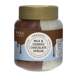 M&S crunchy milk & cookies chocolate spread 400g, imported from the UK