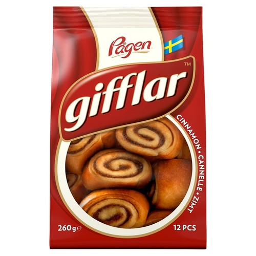 Pagen Gifflar cinnamon rolls 260g imported from the UK