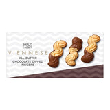 M&S Viennese Milk Chocolate Dipped Fingers biscuits 135g, imported from the UK
