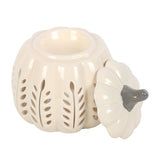 Cream Pumpkin Oil Burner & Wax Warmer Autumn Halloween