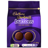 Cadbury Darkmilk Giant Buttons dark milk chocolate 100g - British product