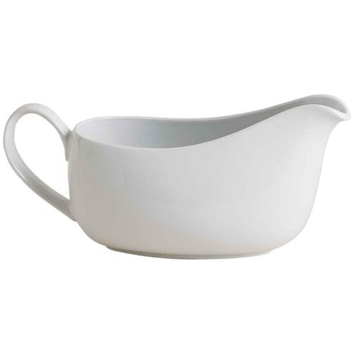 M&S Maxim gravy boat in white porcelain, imported from the UK