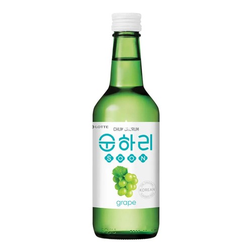 Lotte Chum Churum grape soju 12% ABV - British product