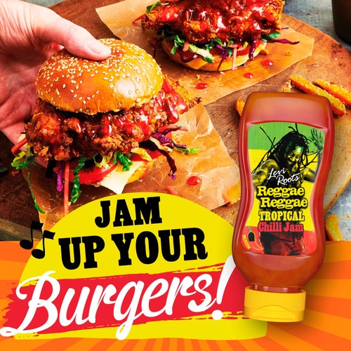 Levi Roots Reggae Reggae Tropical Chilli Jam 300g, UK version