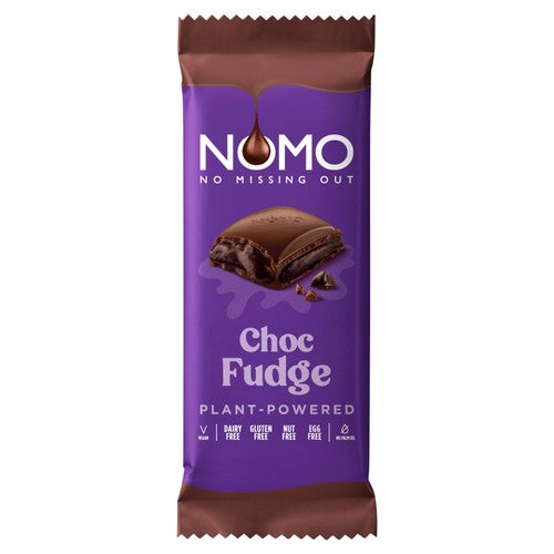 NOMO Choc Fudge XL Bar 120g, imported from the UK