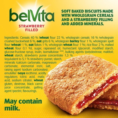 Belvita strawberry soft bakes breakfast biscuits - British product