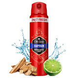 Old Spice Captain deodorant spray 150ml, imported from the UK