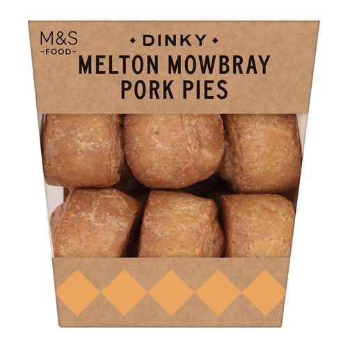 M&S Melton Mowbray pork pies 10 pieces, imported from the UK