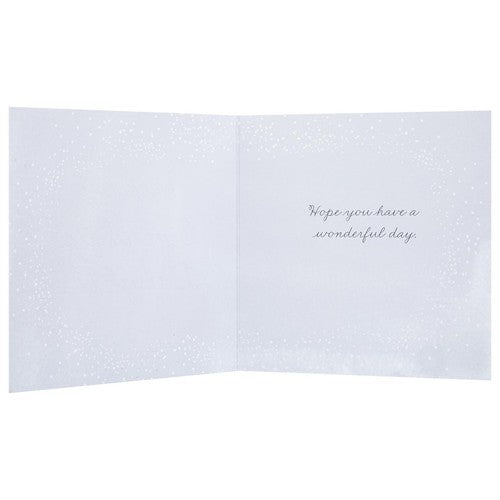 M&S Daughter Sparkle birthday card 15cm x 15cm, imported from the UK
