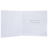 M&S Daughter Sparkle birthday card 15cm x 15cm, imported from the UK