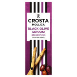 Crosta & Mollica black olive breadsticks 140g - British product