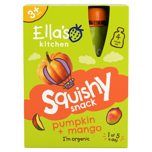 Ella's Kitchen Mango and Pumpkin Kids Drinks Multipack Pouch 3+ Years