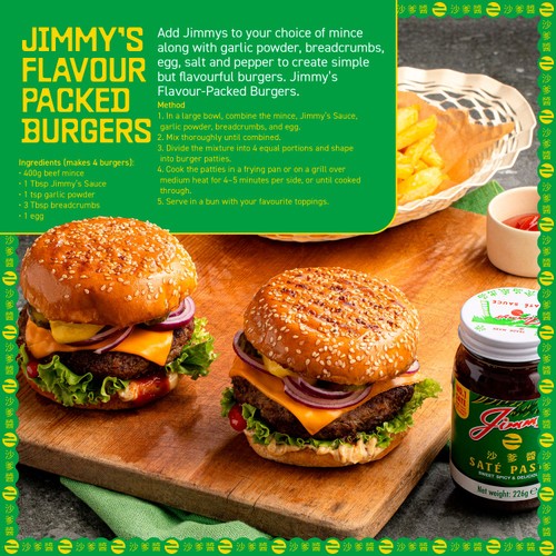 Jimmy's satay sauce 226g, UK version