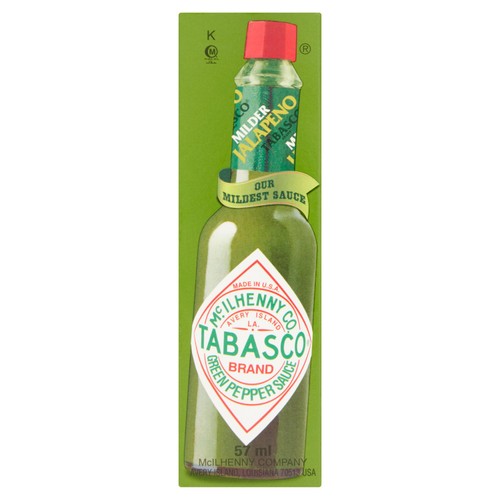 Tabasco mild green hot sauce 57ml (British brand)