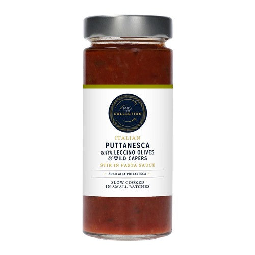 M&S Italian Puttanesca Pasta Sauce 280g, imported from the UK