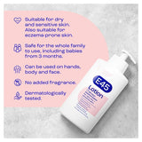 E45 Moisturiser Body Lotion for Dry  Sensitive Skin