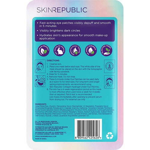 Skin Republic Fast Fix 5 Minute Under Eye Mask x 2 Pairs