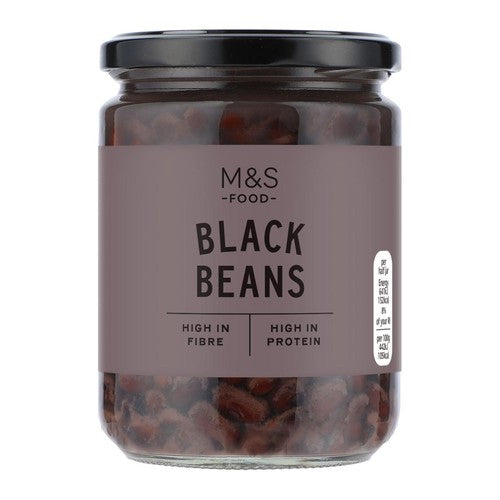 M&S black beans in water (British brand)