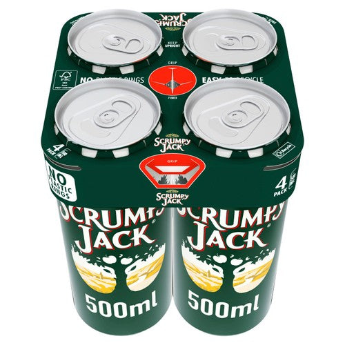 Scrumpy Jack cider cans 4 x 500ml (British brand)