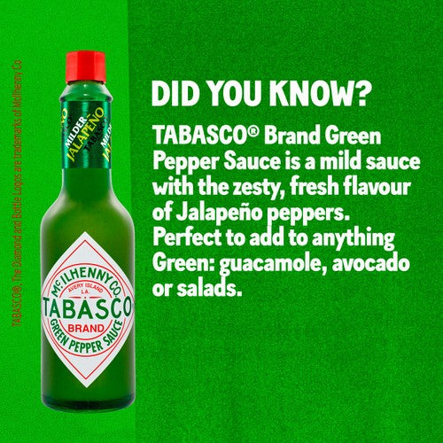 Tabasco mild green hot sauce 57ml (British brand)
