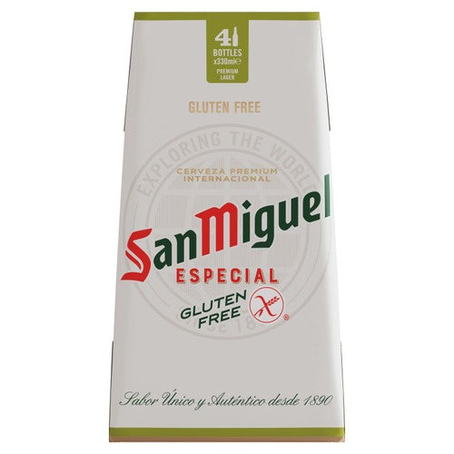 San Miguel Gluten Free Lager 4 x 330ml (British brand)