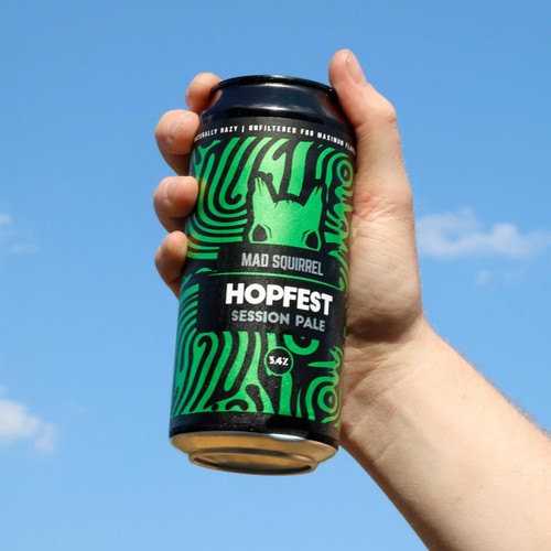 Mad Squirrel Hopfest Pale Ale gluten-free 440ml, imported from the UK