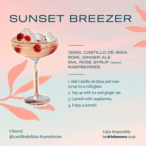 Castillo de Ibiza pale rosé wine - British product