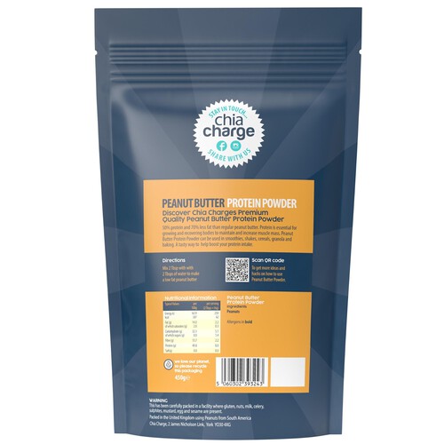 Chia Charge Peanut Butter Powder 50% Protein