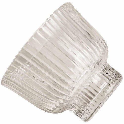 M&S ribbed glass dessert bowl, imported from the UK