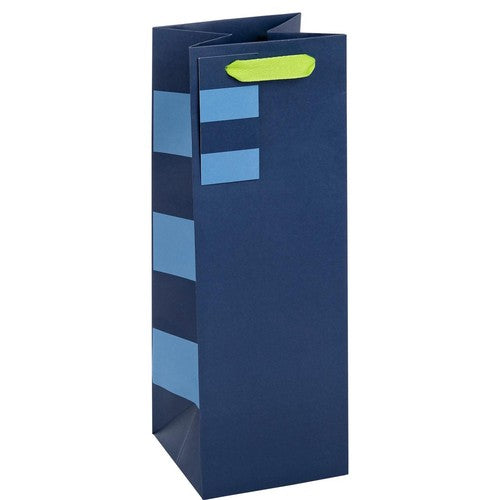 M&S blue stripe bottle bag 12x34x12cm, imported from the UK