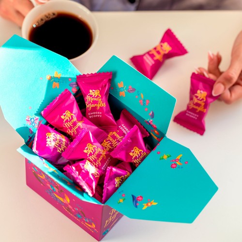 Monty Bojangles cocoa dusted chocolate truffles box with 14 pieces, imported from the UK