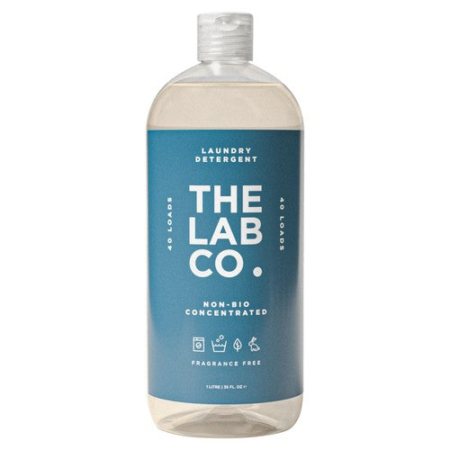 The Lab Co. fragrance free non-bio laundry detergent 1L (British brand)
