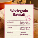 Nice Rice Wholegrain Basmati Rice 250g, imported from the UK