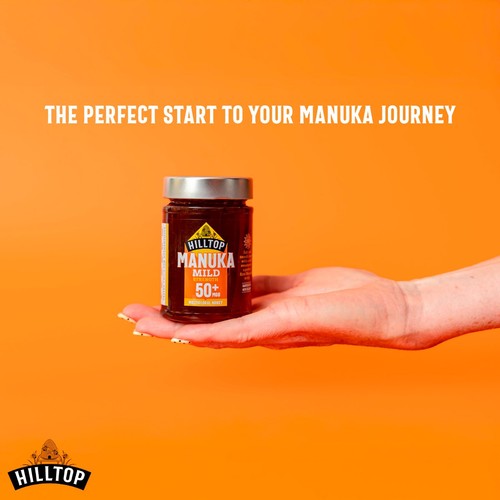 Hilltop Honey Manuka MGO50+ honey 225g, UK version