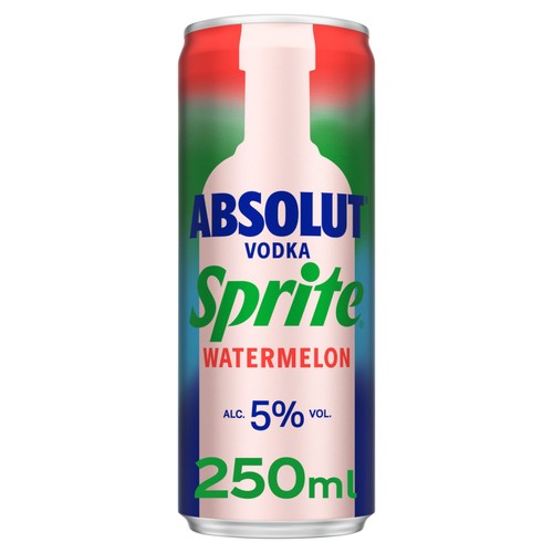Absolut Sprite Watermelon cocktail 250ml, UK version