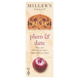 MILLER'S Toast Plum & Date crackers 100g, imported from the UK