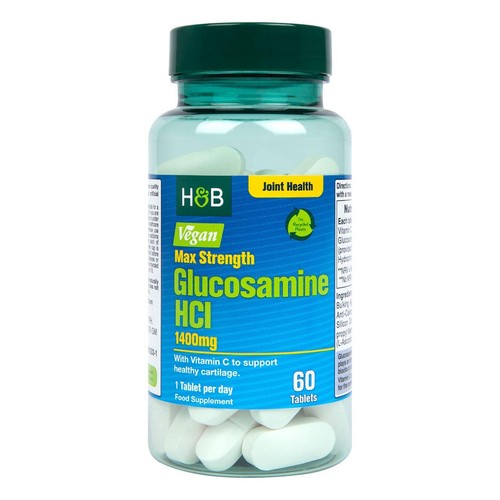 Holland & Barrett Max Strength Vegan Glucosamine HCI 1400mg Tablets