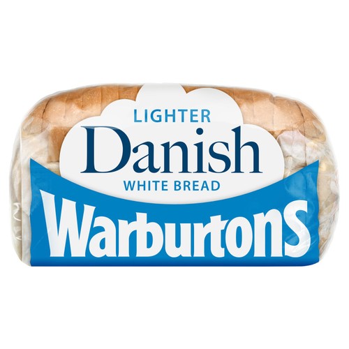 Warburtons Danish Light white bread 400g (British brand)