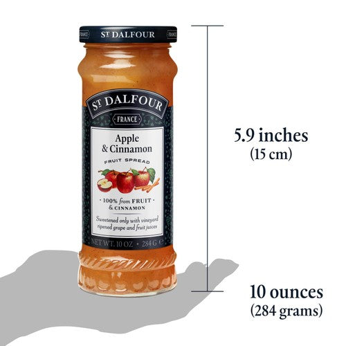 St Dalfour apple & cinnamon fruit spread 284g (British brand)