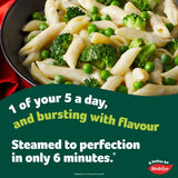 Birds Eye Steamfresh creamy cheese vegetable penne pasta (British brand)