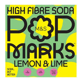 M&S Pop Marks lemon & lime soda - British product