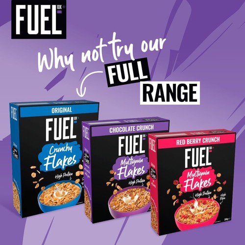 FUEL10K Chocolate Multigrain Flakes High Protein Breakfast Cereal