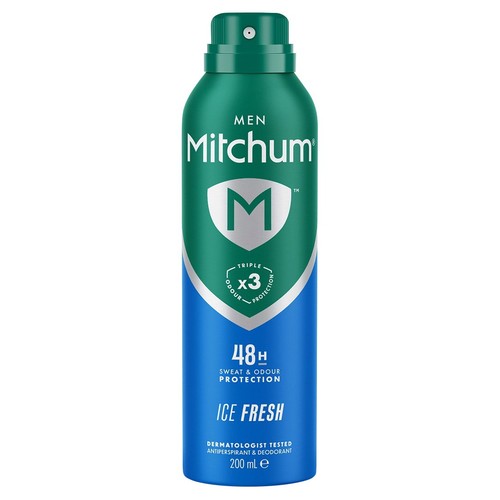 Mitchum Ice Fresh Anti-Perspirant Deodorant Spray 200ml, imported from the UK