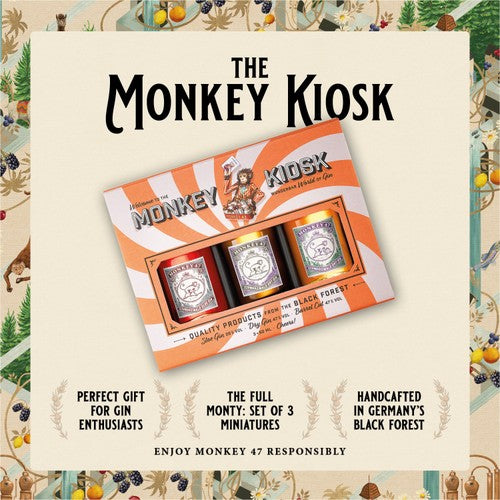 Monkey 47 gin gift set 3x15cl, imported from the UK