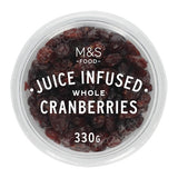 M&S apple juice infused whole cranberries 330g, imported from the UK