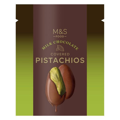 M&S M&S Milk Chocolate Pistachios 130g- Buy online at McGrocer