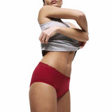 M&S Womens Heavy Absorbency Period Full Briefs, 10, Dark Cranberry