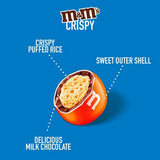 M&M's Crispy Milk Chocolate Party Mix 675g, imported from the UK