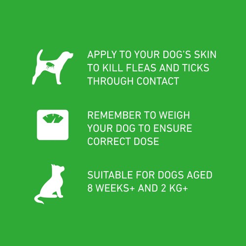 Frontline Plus flea and tick treatment for large dogs up to 40kg - British product