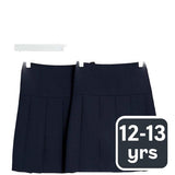 MS 2Pk Pleated Skirt 12-13 Years Navy